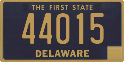 DE license plate 44015