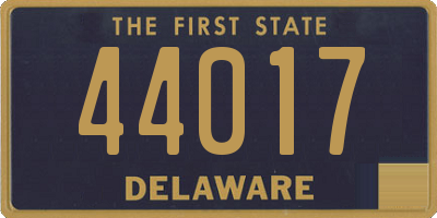 DE license plate 44017