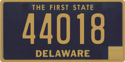 DE license plate 44018