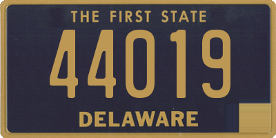 DE license plate 44019