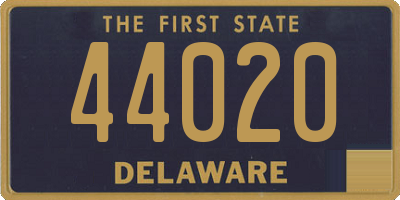 DE license plate 44020