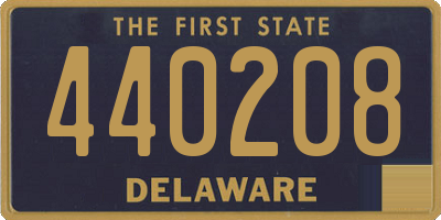 DE license plate 440208