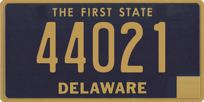 DE license plate 44021