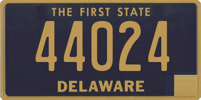 DE license plate 44024