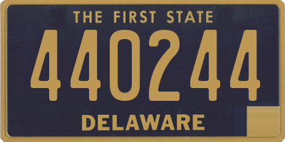 DE license plate 440244