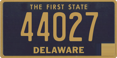 DE license plate 44027