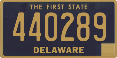 DE license plate 440289