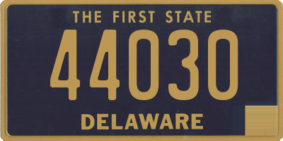 DE license plate 44030