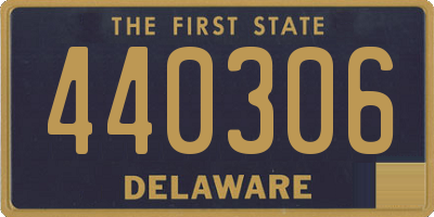 DE license plate 440306