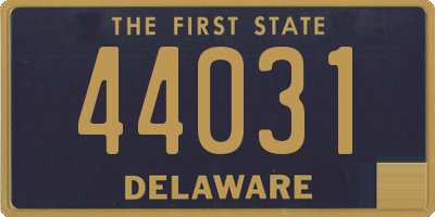 DE license plate 44031