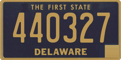 DE license plate 440327