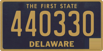 DE license plate 440330
