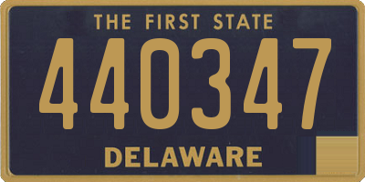 DE license plate 440347