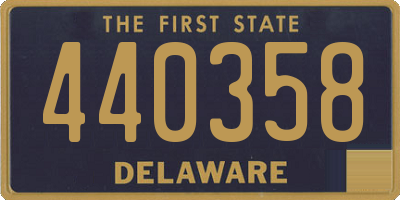 DE license plate 440358