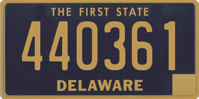 DE license plate 440361