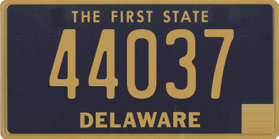 DE license plate 44037