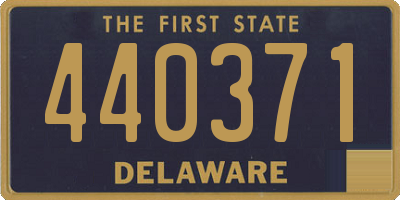 DE license plate 440371
