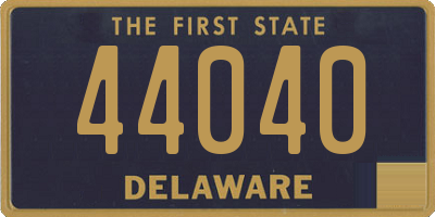 DE license plate 44040