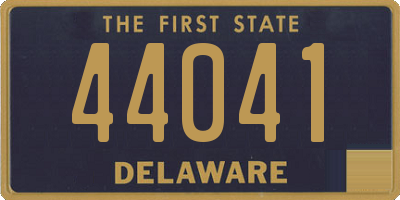 DE license plate 44041