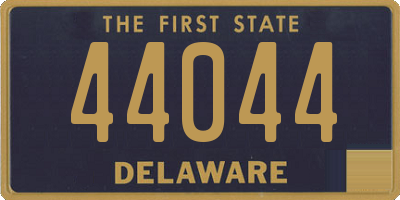 DE license plate 44044