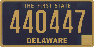 DE license plate 440447
