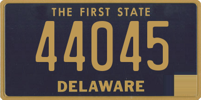 DE license plate 44045