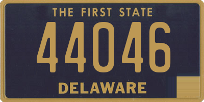 DE license plate 44046