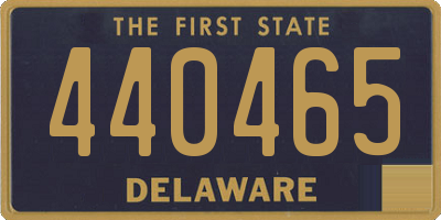 DE license plate 440465