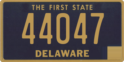 DE license plate 44047