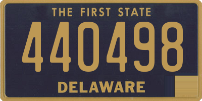 DE license plate 440498