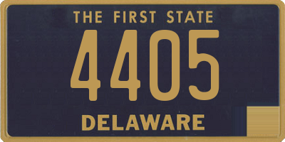 DE license plate 4405