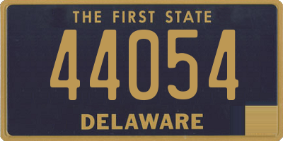 DE license plate 44054