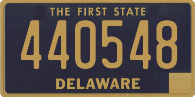 DE license plate 440548