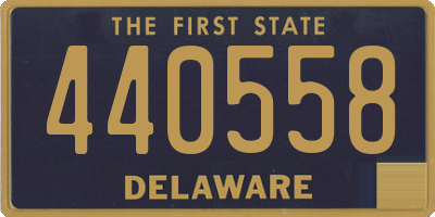 DE license plate 440558