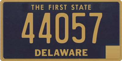 DE license plate 44057