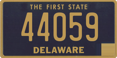 DE license plate 44059