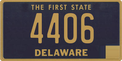 DE license plate 4406