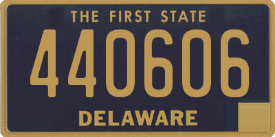 DE license plate 440606