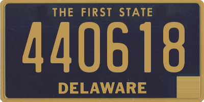 DE license plate 440618