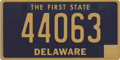 DE license plate 44063