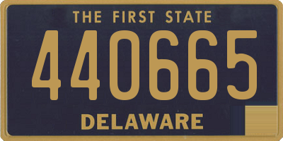 DE license plate 440665