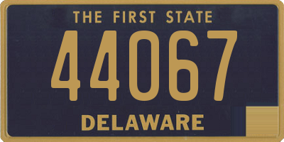 DE license plate 44067