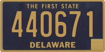 DE license plate 440671