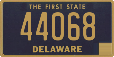 DE license plate 44068