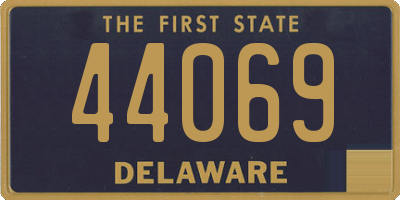 DE license plate 44069