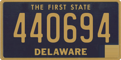 DE license plate 440694