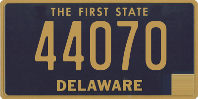 DE license plate 44070