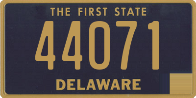 DE license plate 44071