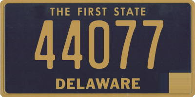 DE license plate 44077