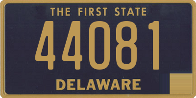 DE license plate 44081